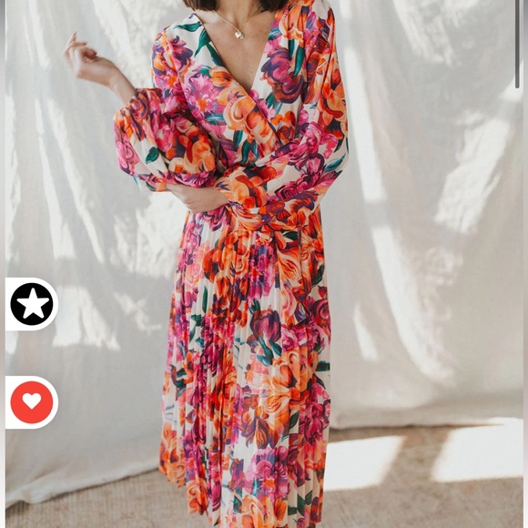Flying Tomato Dresses & Skirts - Flying Tomato Floral Midi Dress